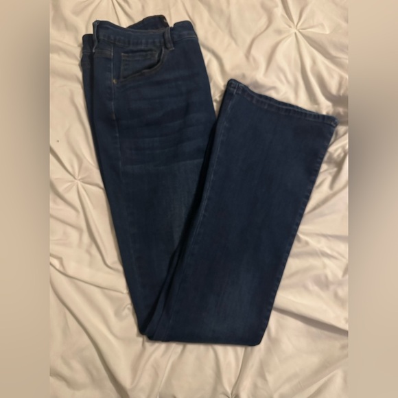 Fashion Nova Denim - Fashion Nova Dark Blue flare leg Jeans